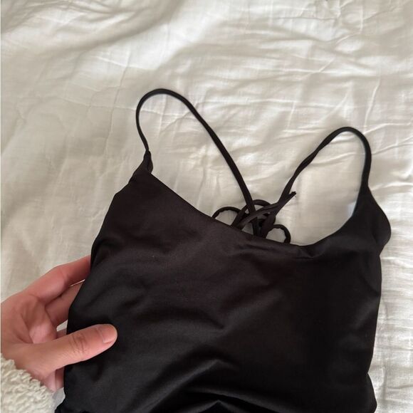 oh polly lace up criss cross back size 0 black - Picture 14 of 16